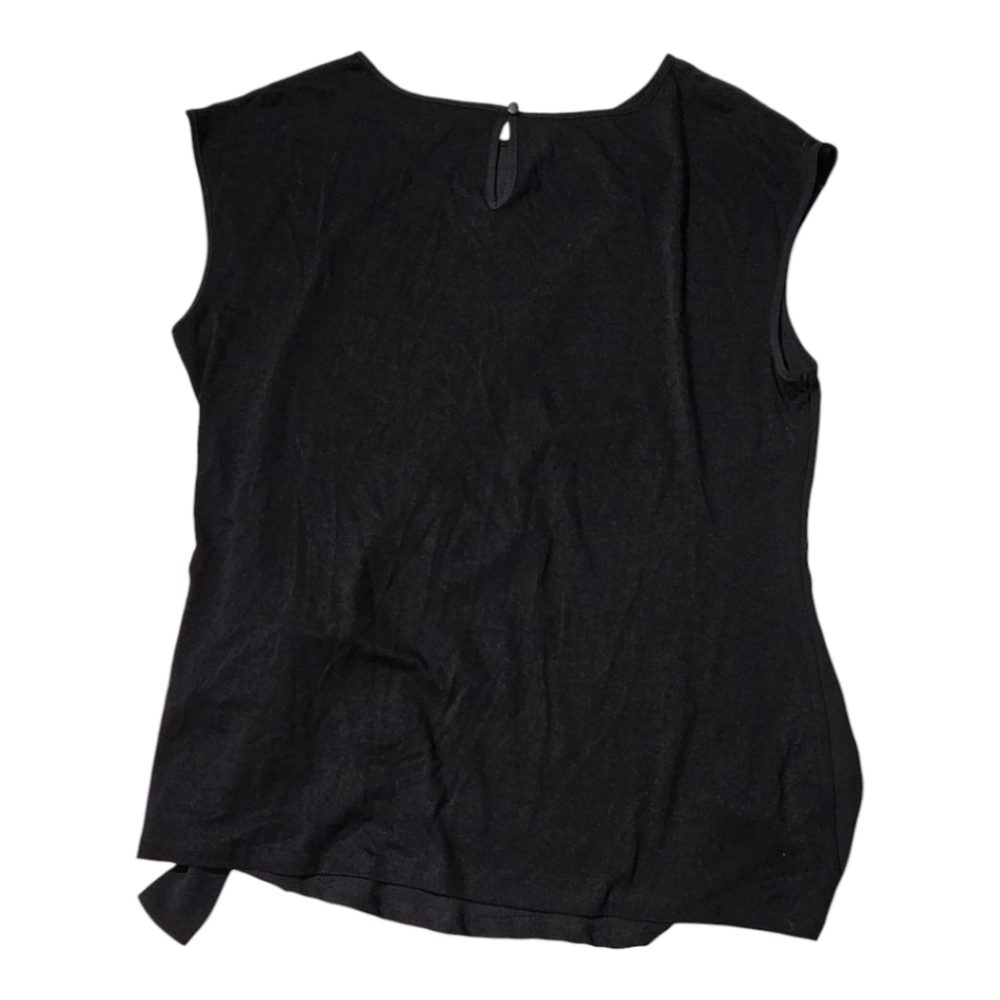 Vince Camuto Black Tank Top with Side Tie - Picture 2 of 5